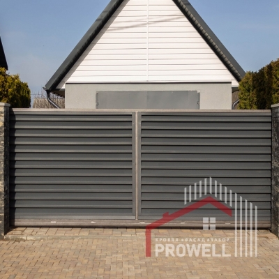 Ворота откатные СТАЛЬНЫЕ