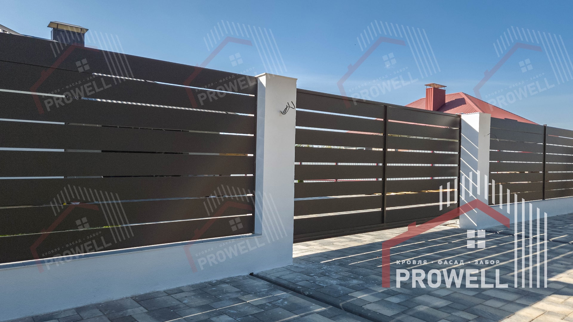 Ограждение Ранчо 190 8019 (серо-коричневый) МАТ