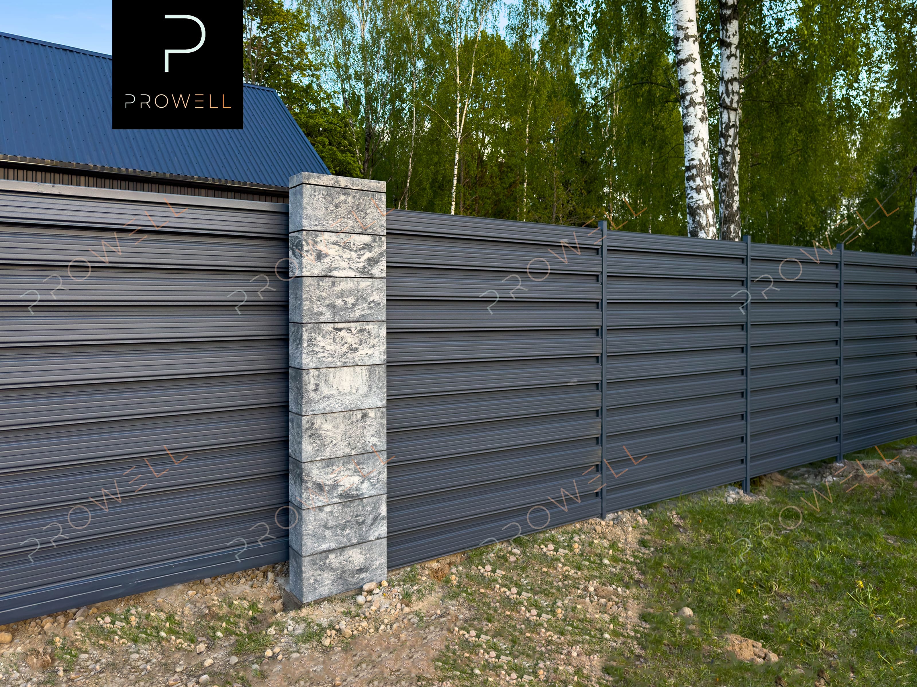 Ограждение ранчо из штакетника 